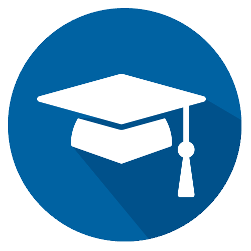 teacher graduation cap icon