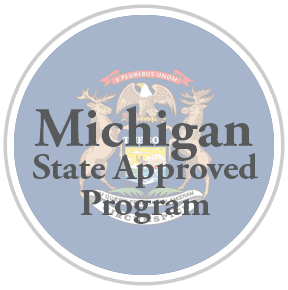 State approved badge MI