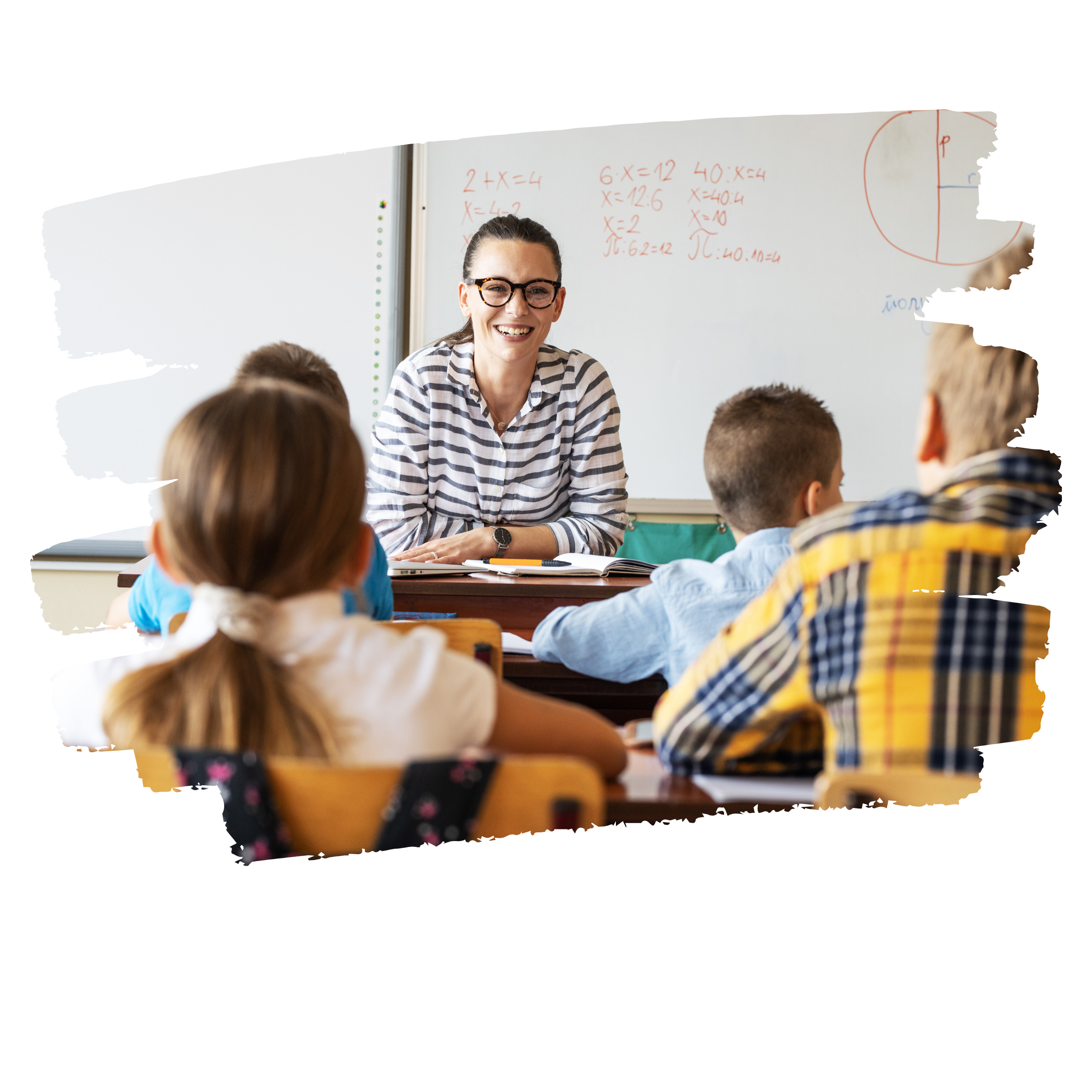 Hero image, teacher with students