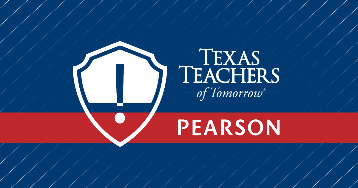 Update Pearson VUE Tests Suspended Texas Teachers