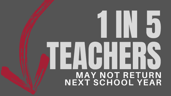 1 in 5 teachers