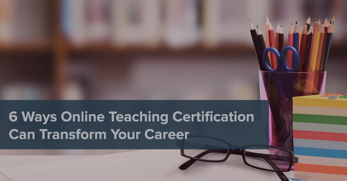 Online teaching certification