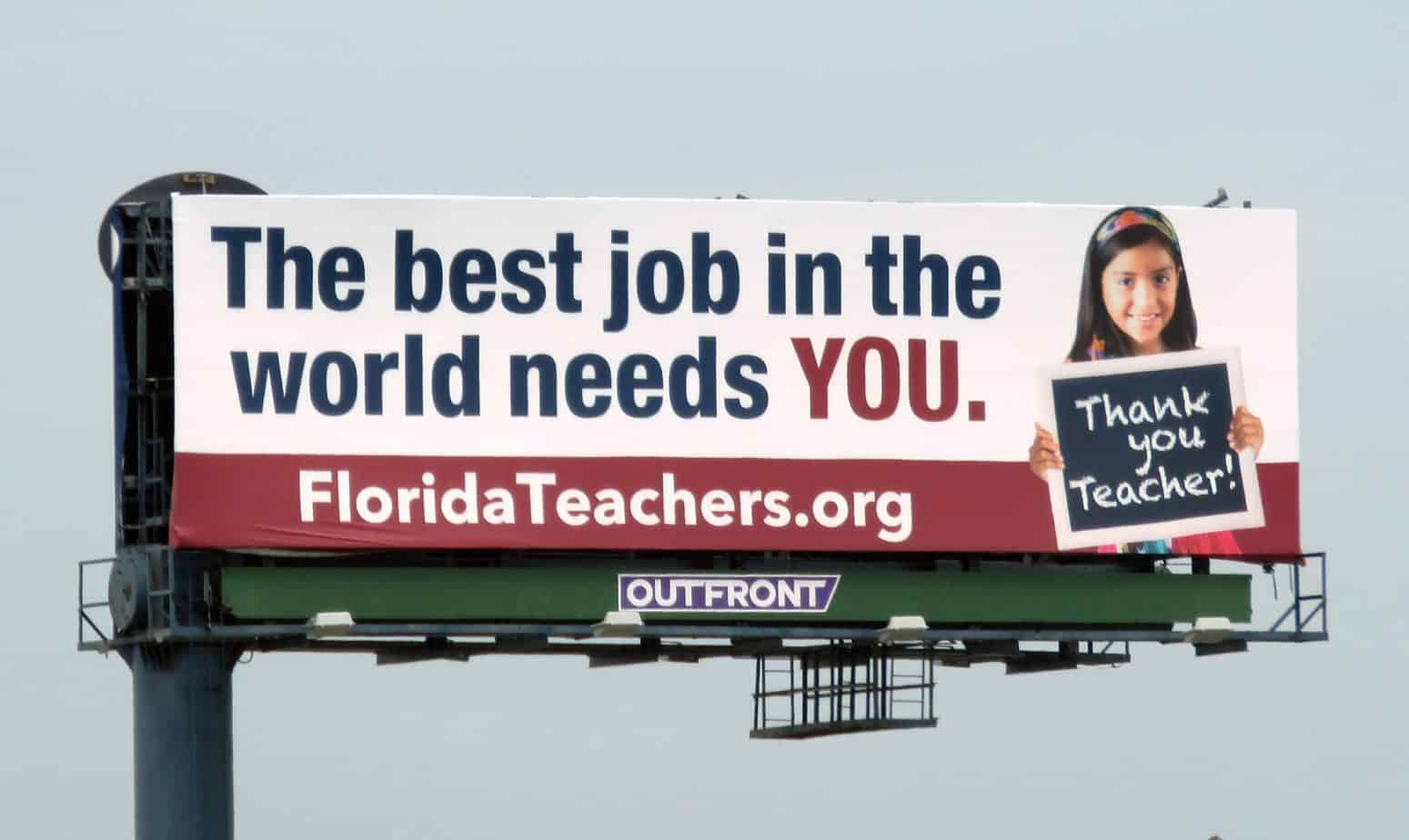 Florida Teachers Billboard